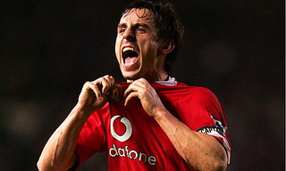 Gary Neville is a red, is a red, is a red...